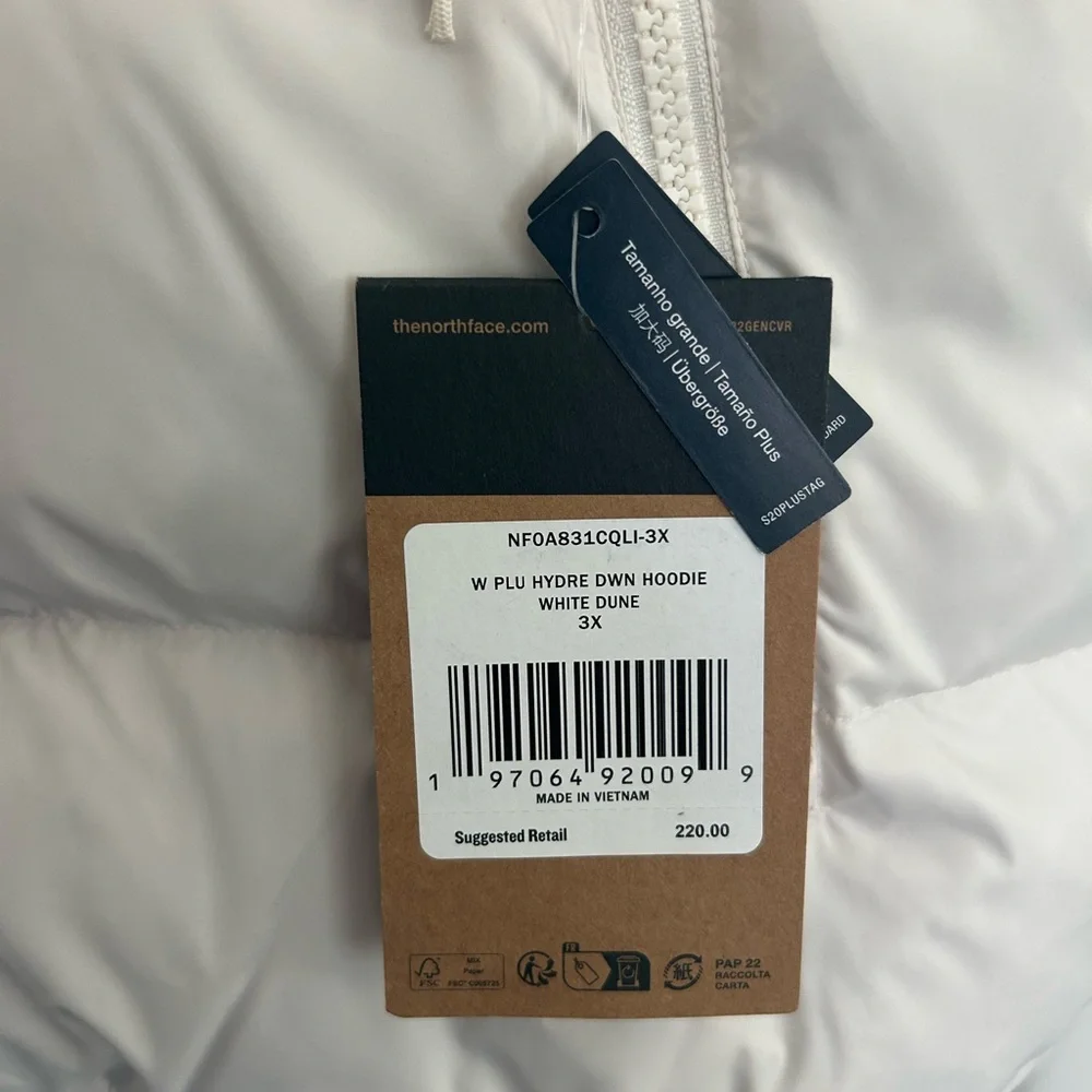 The North Face Women’s Hydrenalite Down Hoodie Puff Jacket 3X NWT - Picture 6 of 8